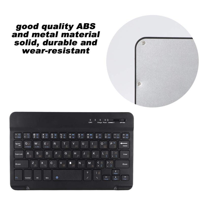 Wendry Bluetooth Keyboard, Thin Wireless Keyboard for Smartphone, Tablet, 7 inch Slim Design, Energy Saving Portable Keyboard - Image 4